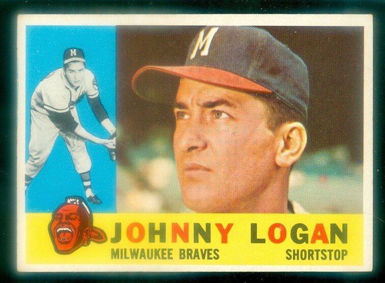 1960 Topps #205 Johnny Logan Baseball Card EXMT Condition