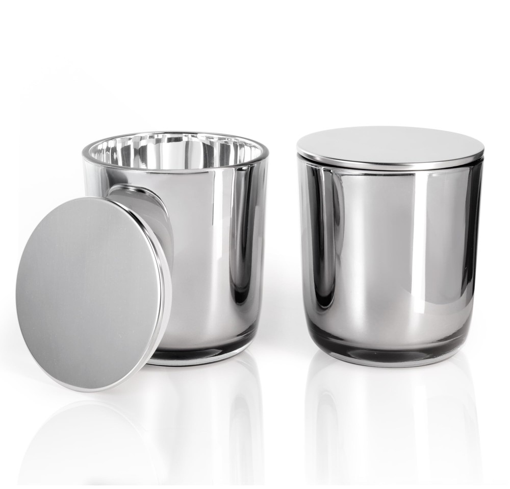 Bulk Candle Jars With Lids 10oz Elegant Candle Container For Candle Making 12 Pa