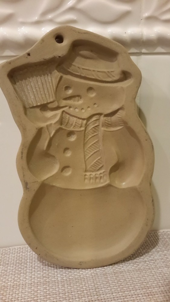 Vintage Snowman Cookie Mold by Hill Design 1989 Brown Bag Art Pre-owned