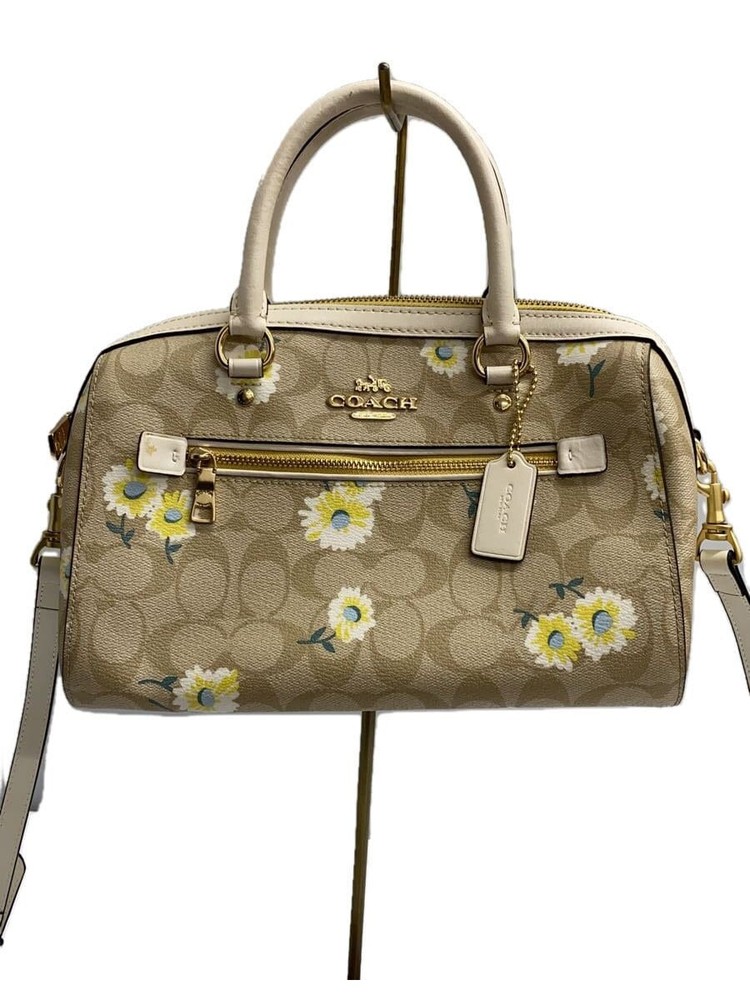 COACH Rowan Satchel Bag in Signature Canvas with Daisy Print C2849 424724