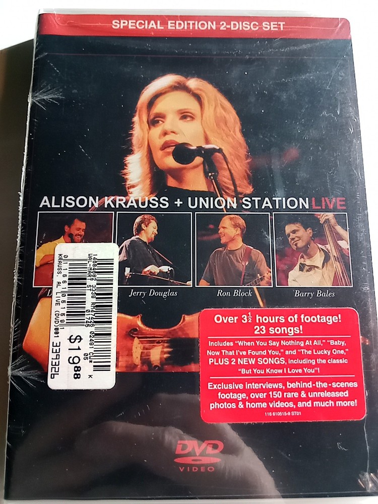 Alison Krause + Union Station Live 2 Disc Set 23 Songs Brand New