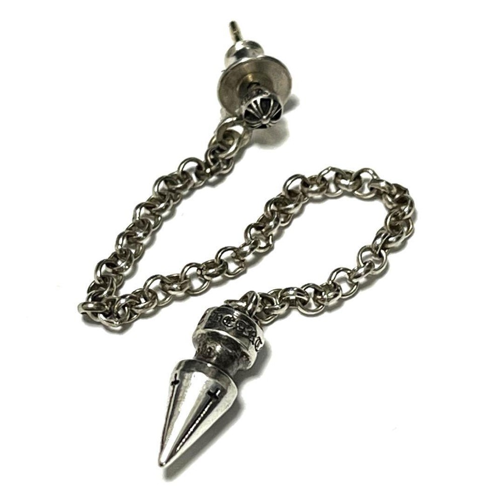 Chrome Hearts RS Spike Chain Earrings Charm Rare JAPAN JP