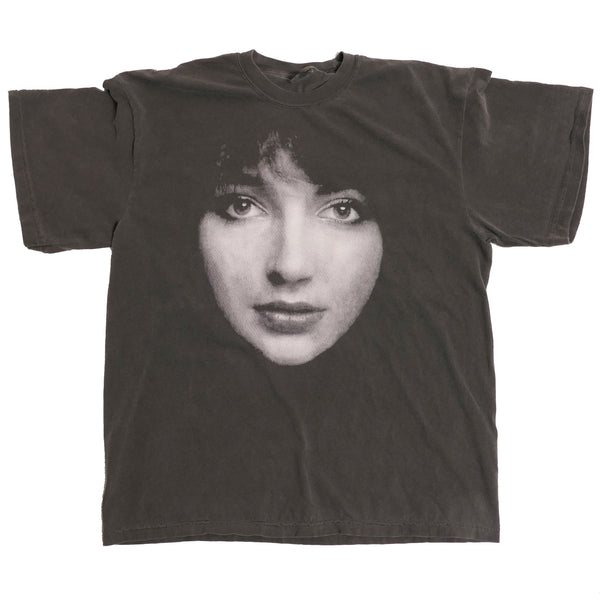 Vintage 90s Kate Bush T-Shirt - Hounds of Love Era Charcoal Fan shirt PA7369