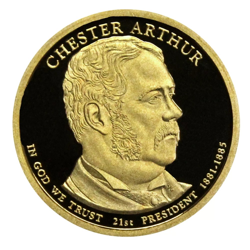 2012 S Proof Chester Harding Presidential One Dollar Coin U.S. Mint Proof