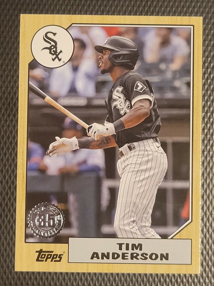 Tim Anderson 2022 Topps Series 1 1987 Retro Insert #T87-11 White Sox