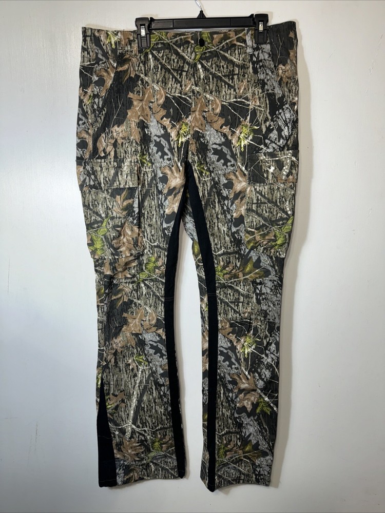 American Stitch Camouflage Cargo Pants Mens 34 Black Lining