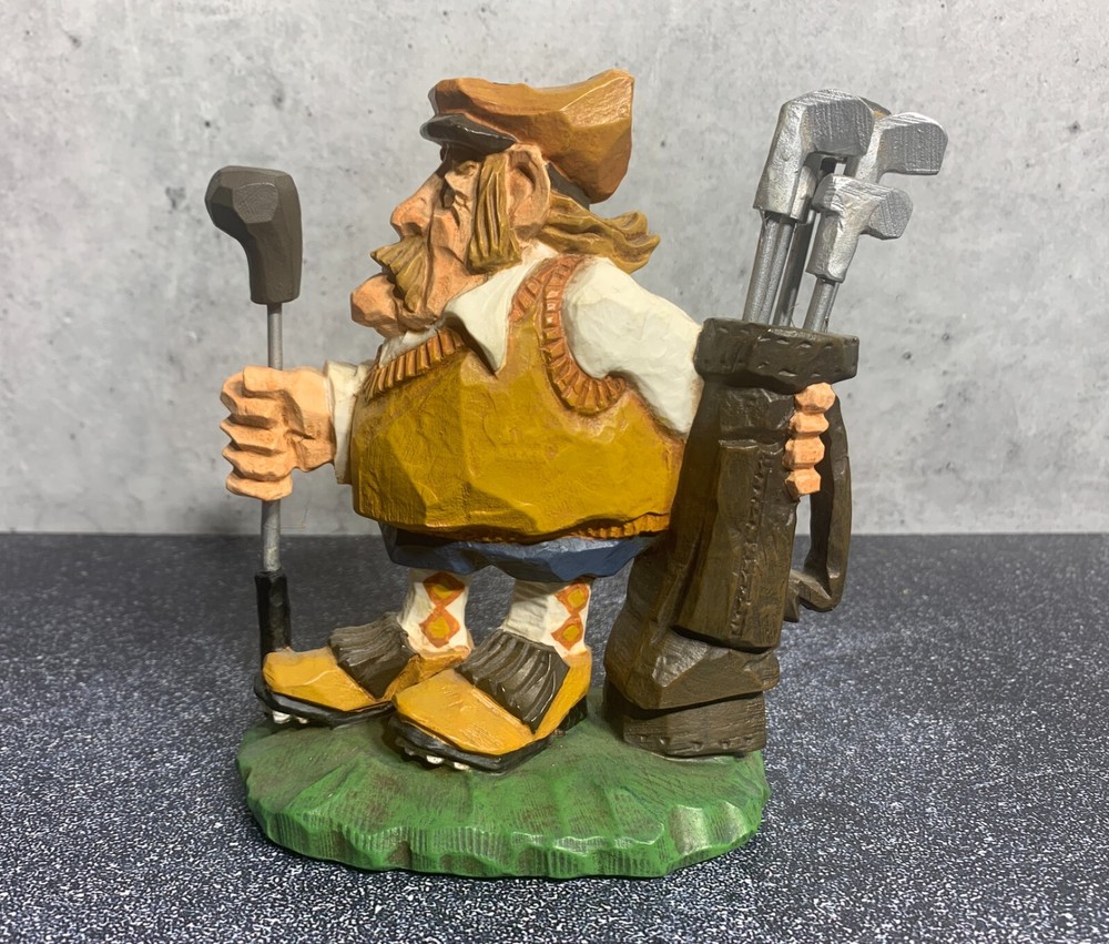 Vintage 1998 David Frykman Golfer Figure - Collectible Golf Gift