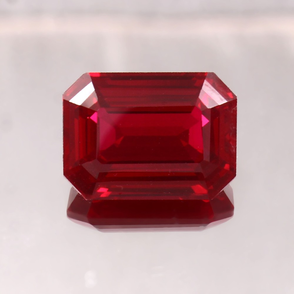 AAA Flawless 21.40 CT Radiant Cut Mozambique Ruby Loose Gemstone  -image