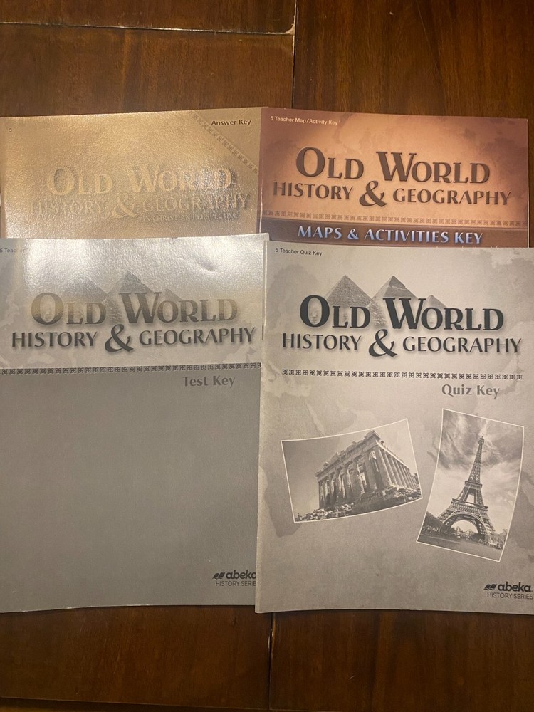 Abeka Old World History Geography 5 Activities Tests Quizzes Maps Answer Keys-image