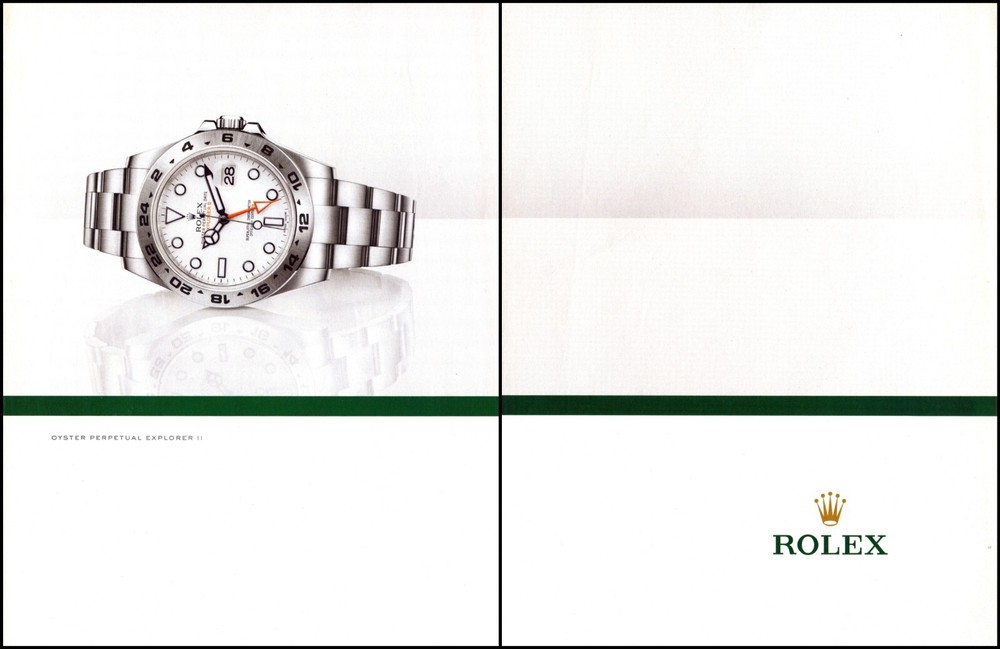 ROLEX Explorer II 2013 Original 2-Page Print Ad