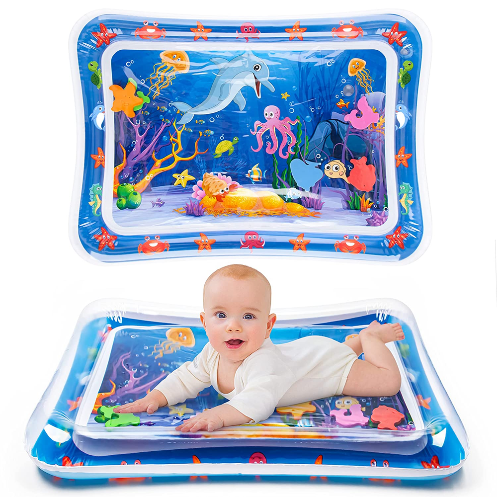 Yeeeasy Inflatable Tummy Time Water Play Mat For Babies 26 x 20 In Free Shipping