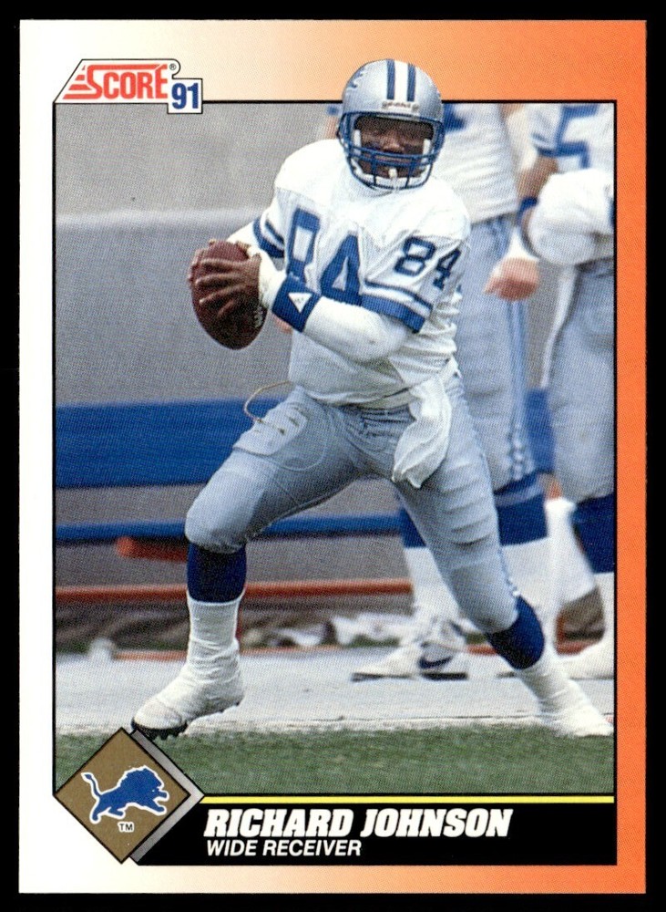 1991 Score Richard Johnson Detroit Lions #374