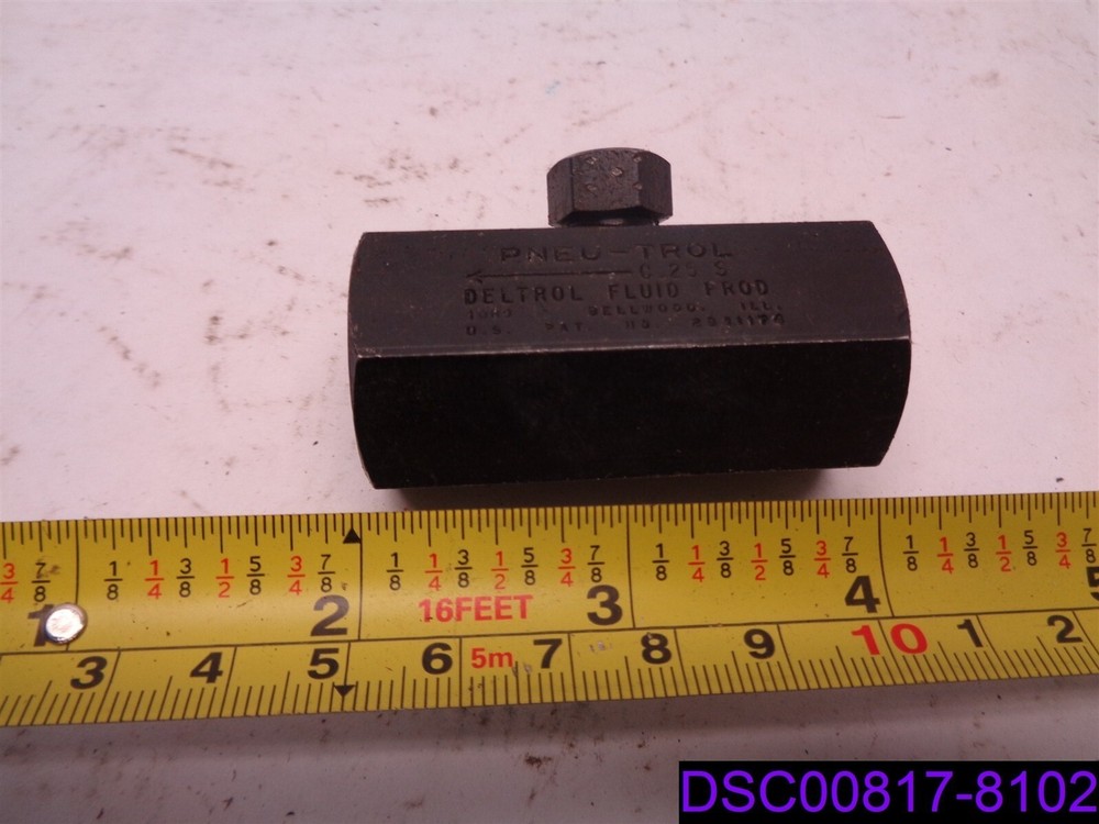 Pneu-Trol C 25 S Air Check Valve for Pneumatic Systems