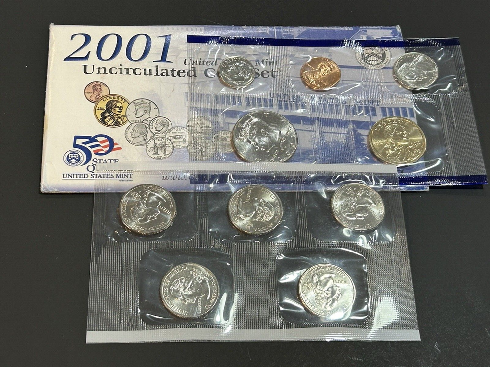 2001 p US Mint Uncirculated Coin Set LOW Shipping!!!
