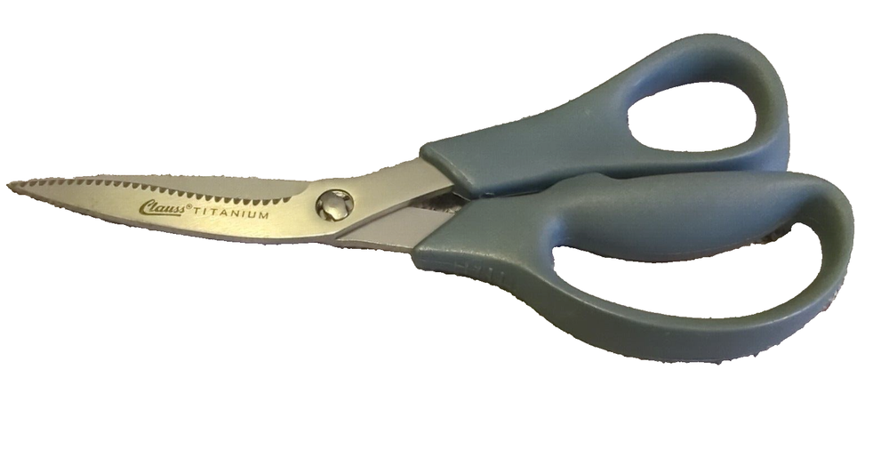 Clauss Scissors/Shears All Purpose Shears Titanium Rubber 18045 Preowned