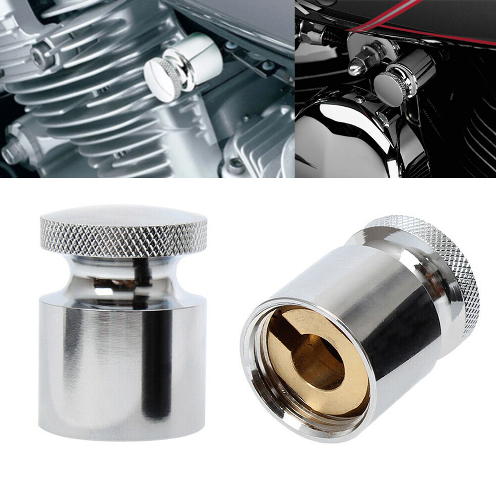 Chrome Aluminum Choke Knob Cover For Harley Sportster Softail Dyna Road Glide