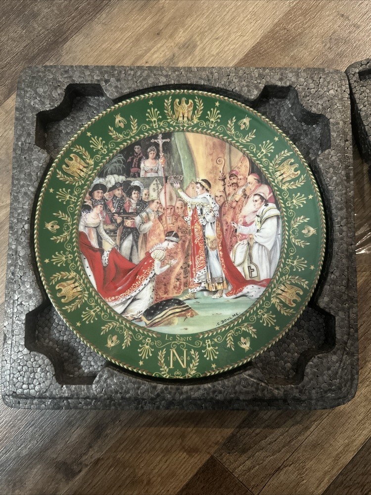 1985 D’Arceau Limoges France “Sacre De Napoleon” Porcelain Collector Plate 8.5