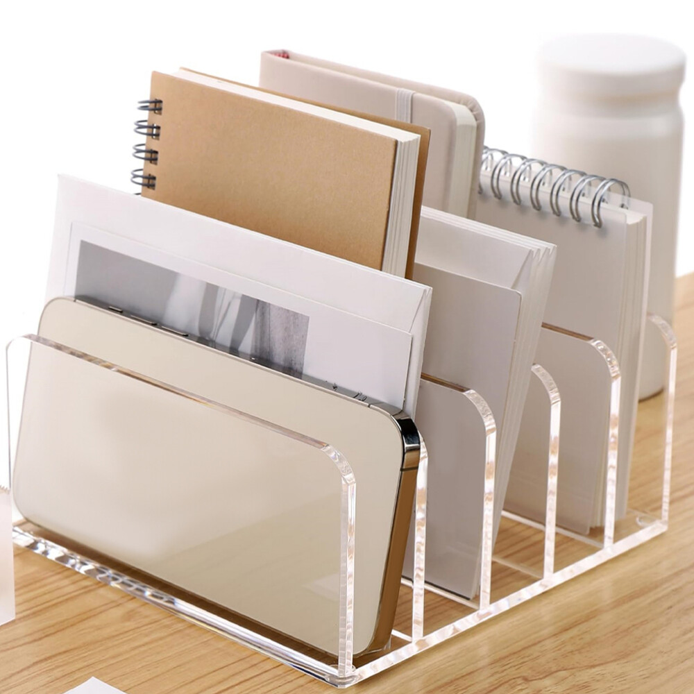 Durable Letter Sorter Book Rack Desktop Organizer for Books