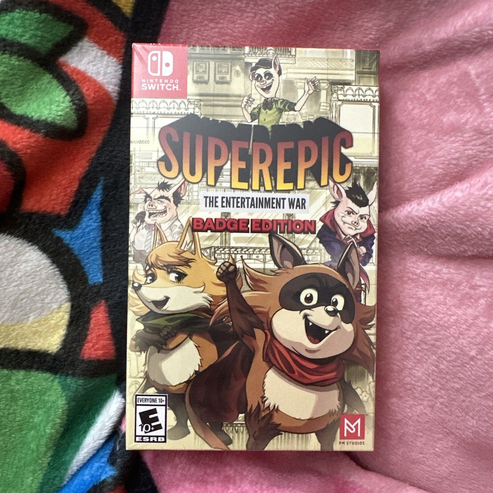 SuperEpic The Entertainment War Badge Edition (Nintendo Switch) Limited Run