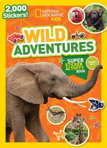 National Geographic Kids Wild Adventures Sticker Activity Book Preowned  