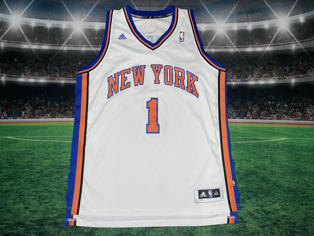 New York Knicks Amare Stoudemire #1 Adidas +2 Jersey Swingman Sz 2XL Preowned