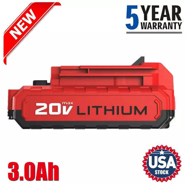 20V For PORTER CABLE PCC680L 20V Lithium-Ion 3.0Ah Battery PCC682L PCC685LP Tool