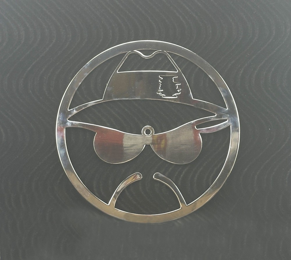 LOWRIDER CHROME CUSTOM MADE BACK PLATE FOR SPARE WHEEL, FITS 16