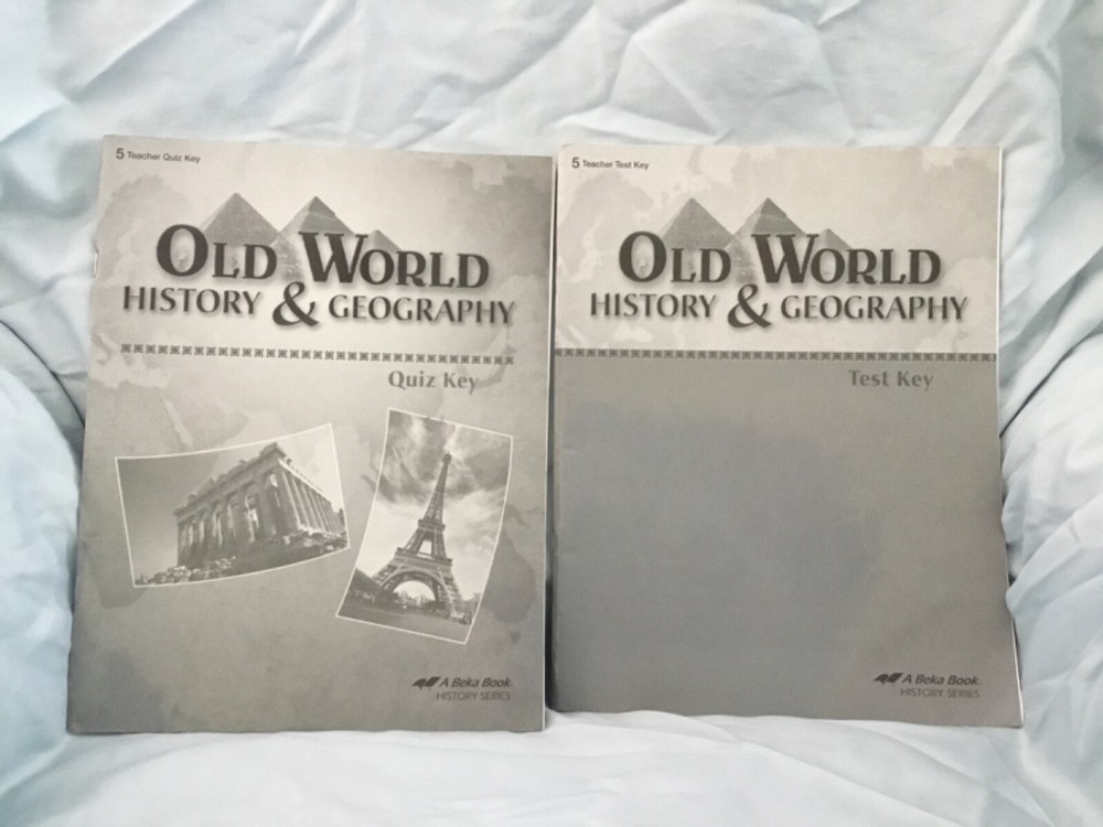 ABeka Old World History&Geography 5 Teacher Quiz KeyandTeacher Test Key set-image