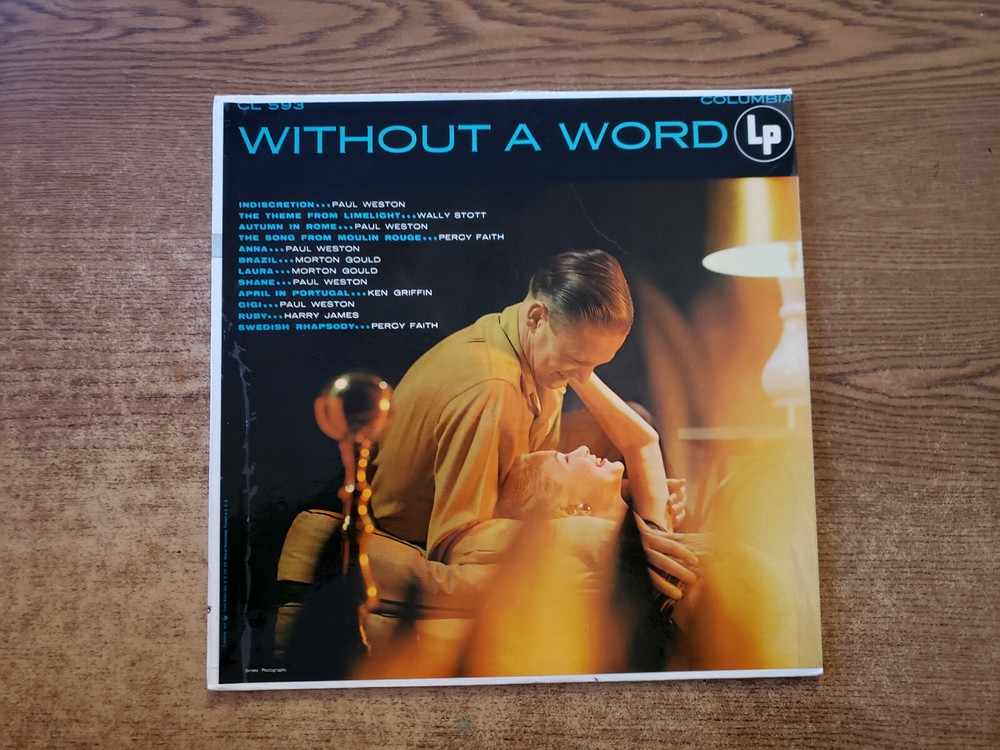 RARE 1954 MINT-EXC Various ?– Without A Word CL593 LP33-image