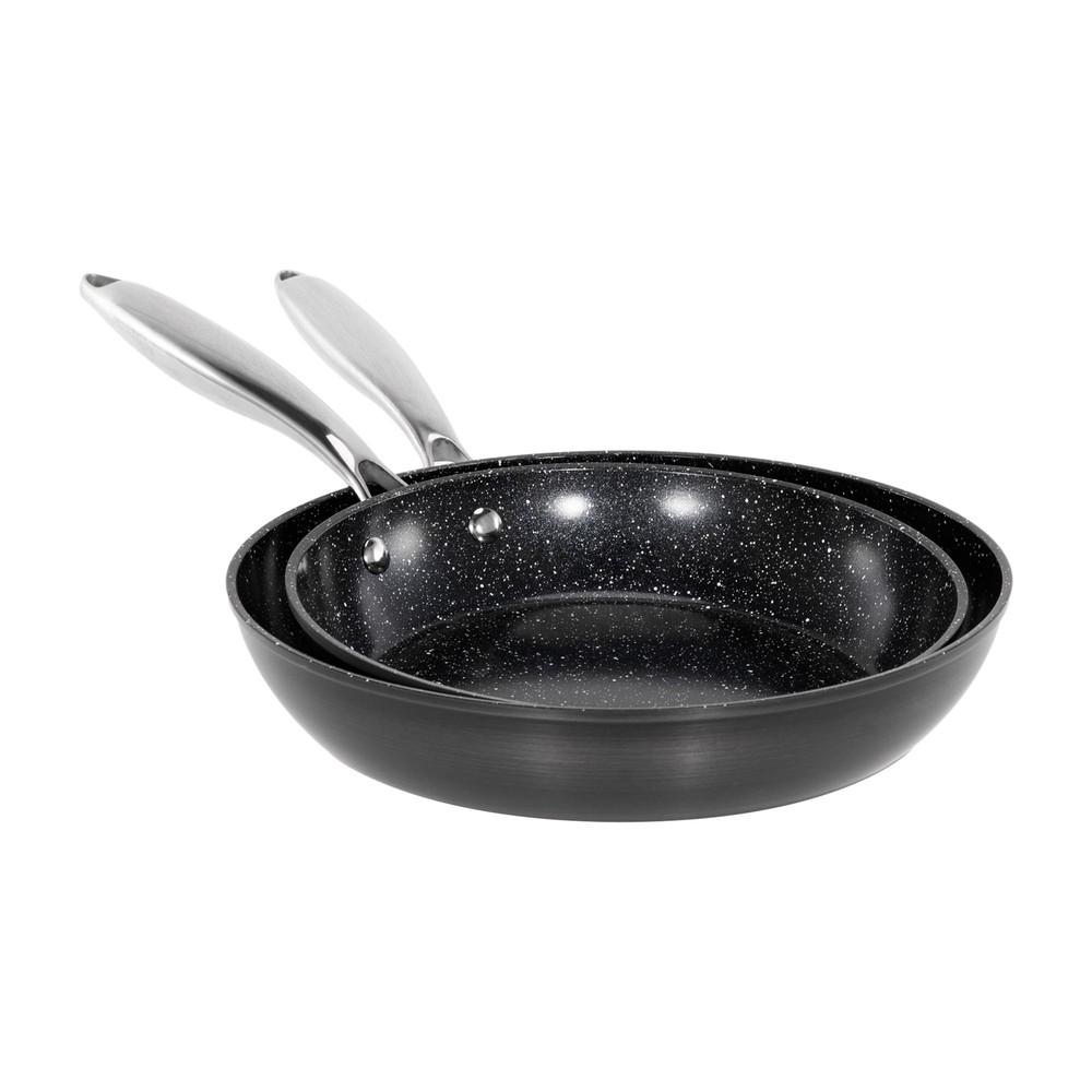 Hard Anodized Nonstick Frying Pans Set 2 Piece, 10