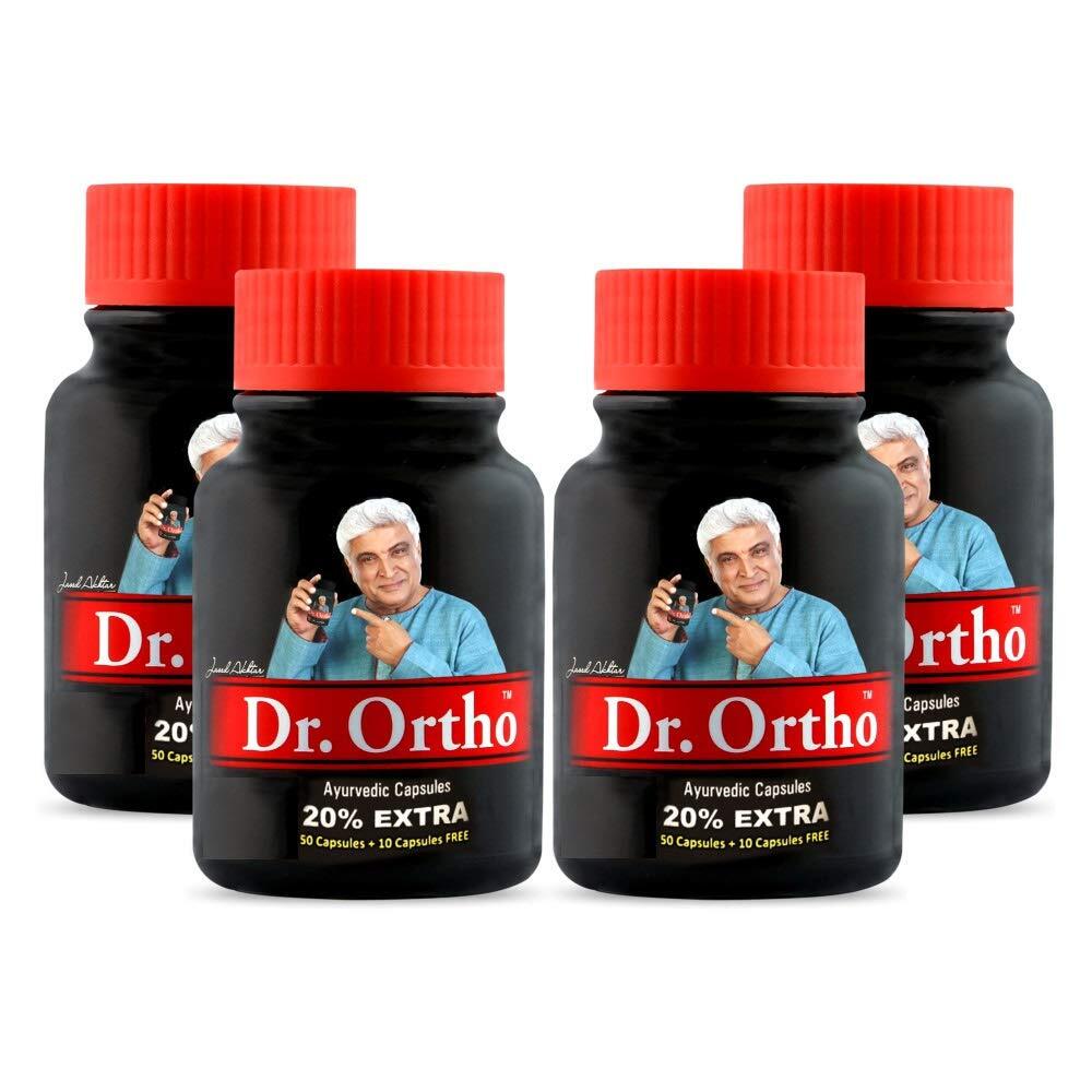 Dr. Ortho Ayurvedic Joint Pain Relief Capsule, 60 Caps(Pack of 4)