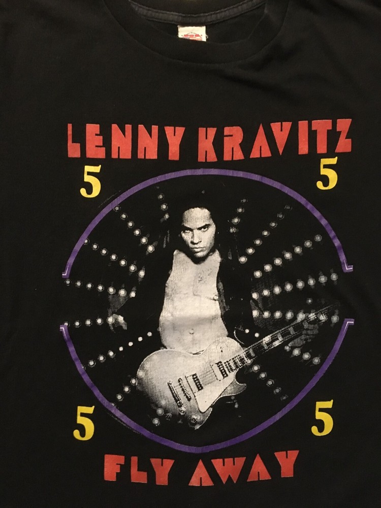 LENNY KRAVITZ & BLACK CROWES & Everlast 97 DOUBLE SIDE TOUR CONCERT SHIRT  5 CD