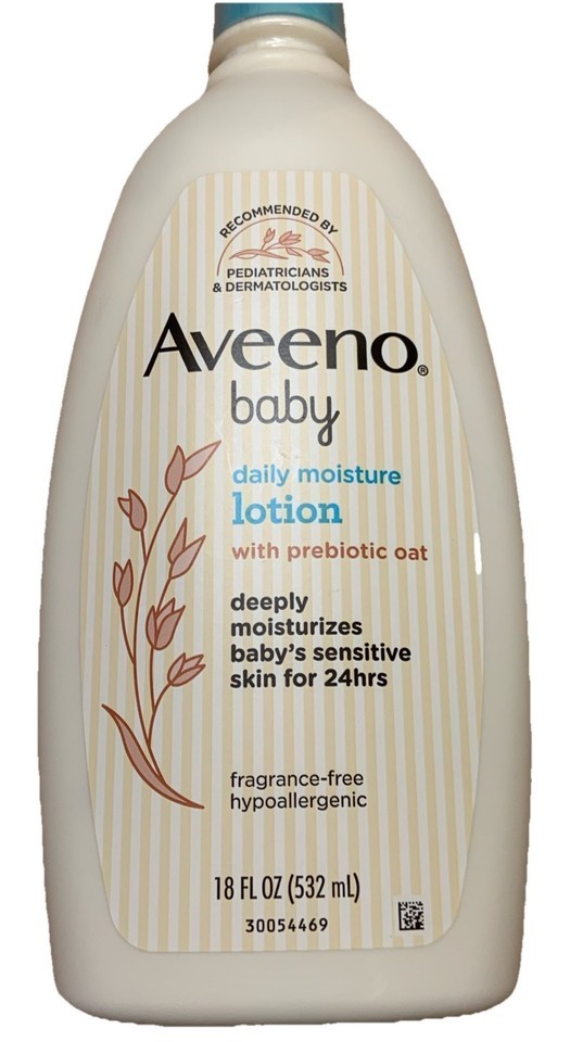 Aveeno Baby Daily Moisture Lotion with Probiotic Oat 18 oz Hypoallergenic Pump Bottle
