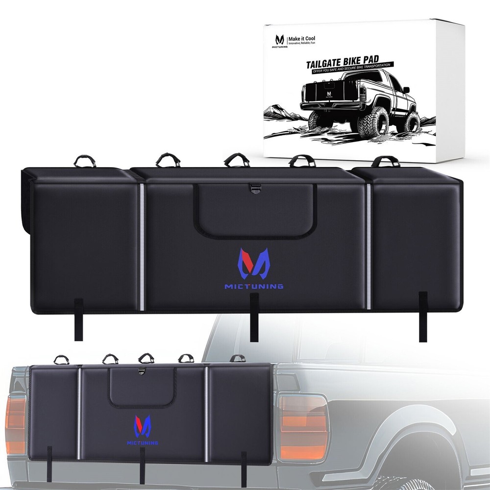 5-Bike Tailgate Pad Protector for Pickup Truck Bed Racks