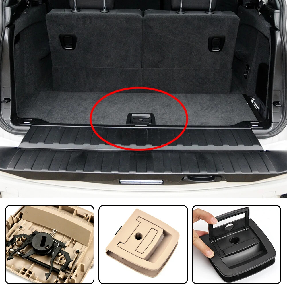 Custom AA Rear Trunk Floor Mat Carpet Handle for BMW X5 E70 X6 E71 2007-2014-image