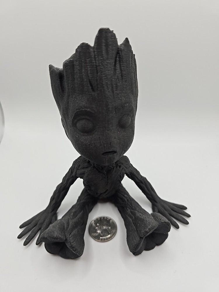 Guardians Of The Galaxy Baby Groot  Figure 3d Printed Nylon-carbon Fiber