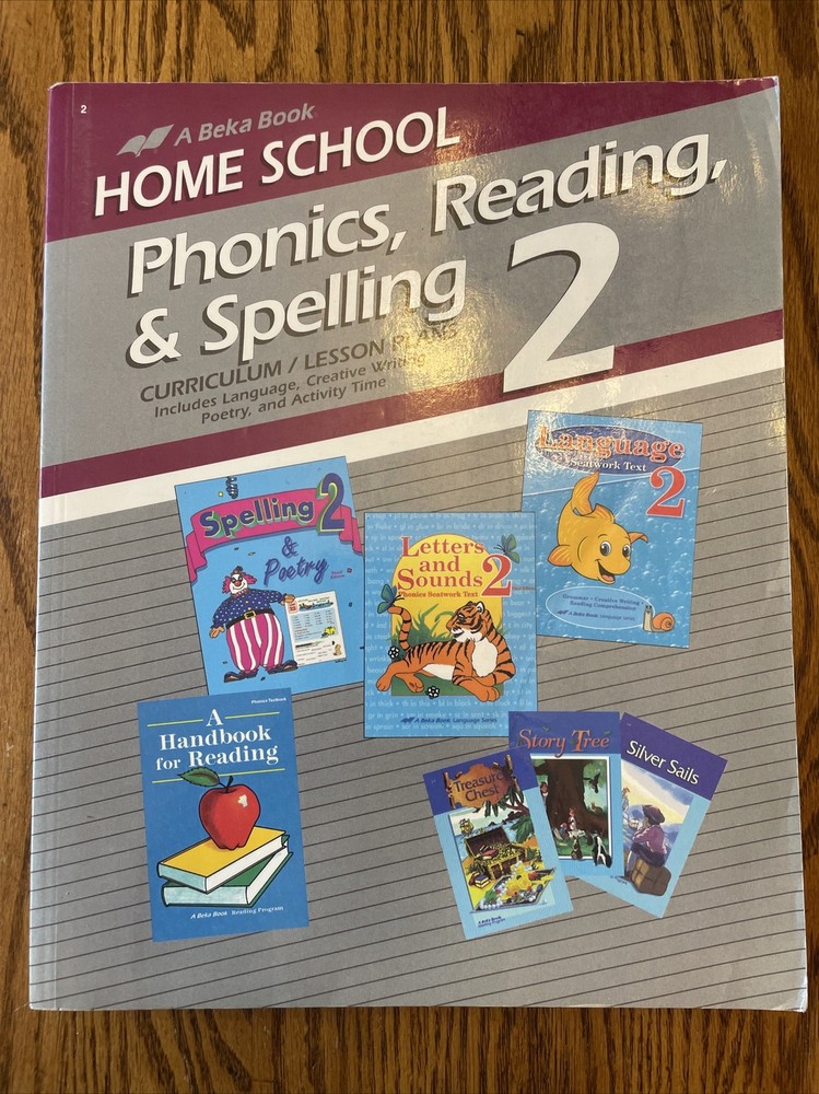 Abeka Phonics Reading Spelling 2 Curriculum Lesson Plans Like New Condition-image