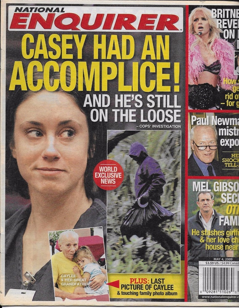 National Enquirer Magazine Britney Spears Paul Newman Mel Gibson Billy Joel 2009