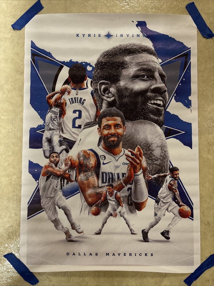 Kyrie Irving ✅ Dallas Mavericks Mavs Basketball ✅ Canvas Poster Wall Art ✅ 16x24