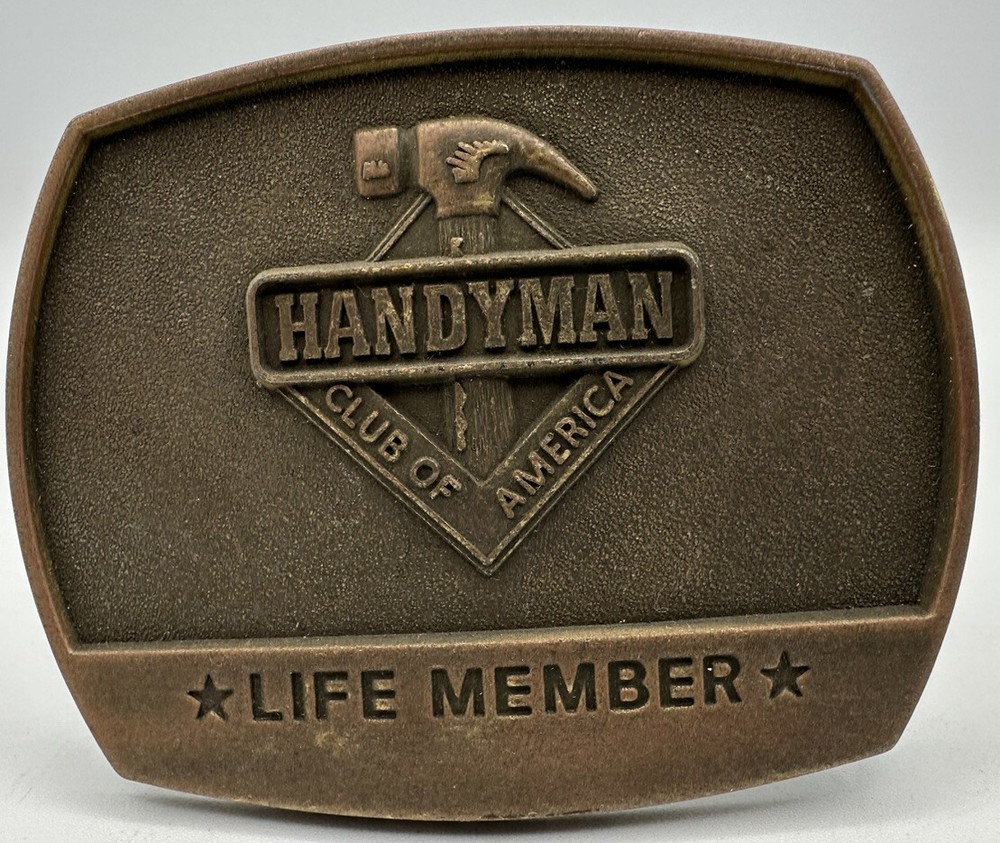 Handyman Club Of America Life Member Vintage Belt Buckle~1996
