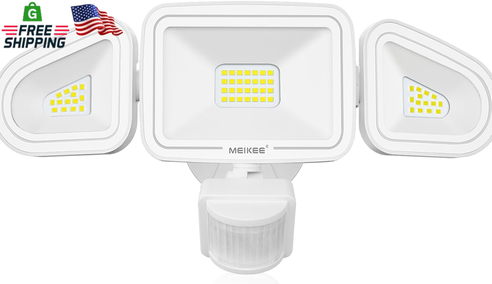 MEIKEE 42W LED Security Lights Motion Sensor Light Outdoor Flood Light, 3600LM 6