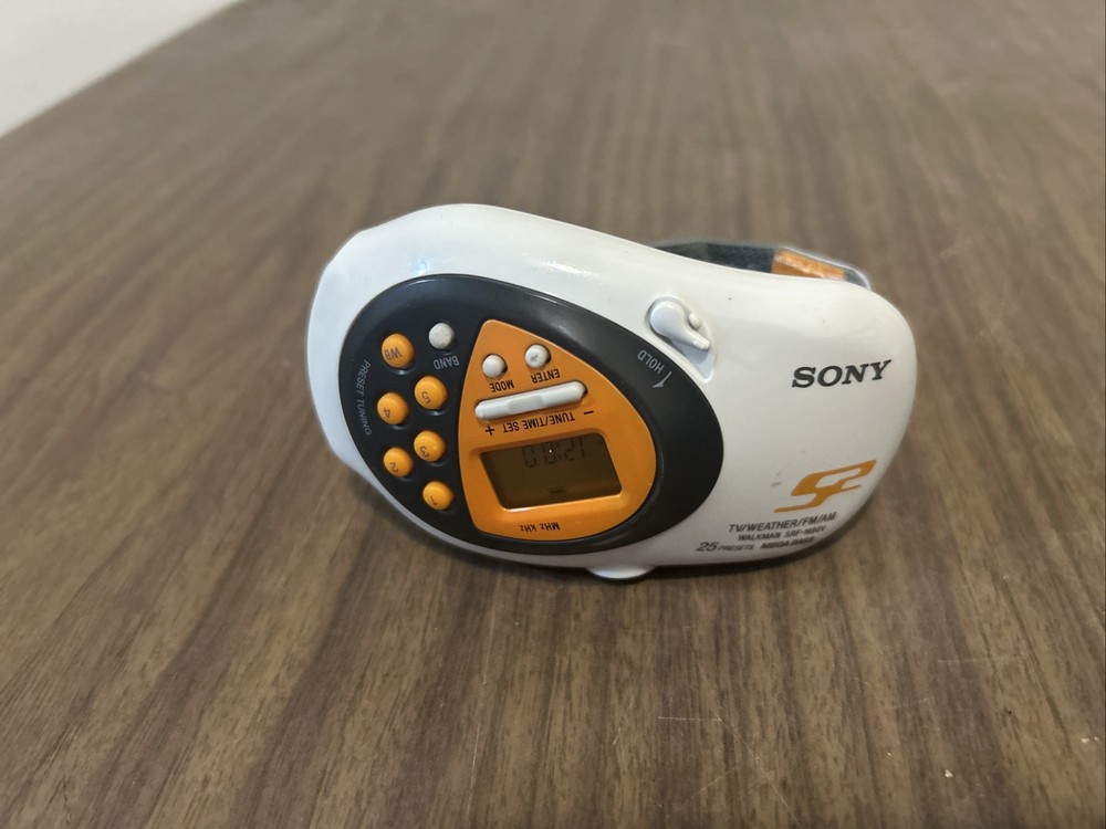 Sony S2 Walkman SRF-M80V AM/FM/Weather/TV Radio w/ Arm Band WORKS GREAT
