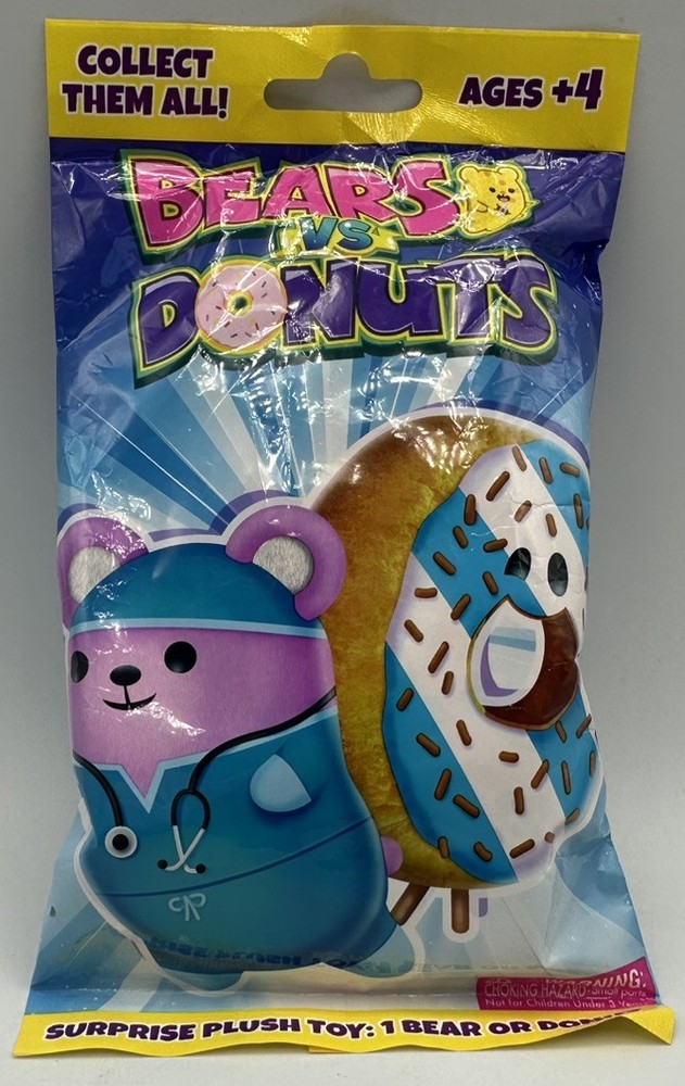 Bears VS Donuts Blind Pack Surprise Plush Toy Ages 4+ by Cepia 2024
