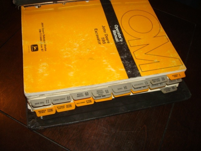 JOHN DEERE 595 EXCAVATOR OPERATORS & SHOP SERVICE REPAIR MANUAL