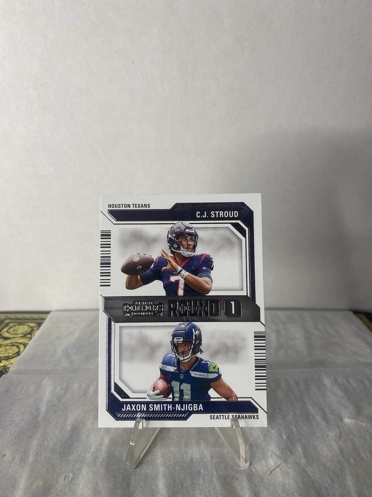 2023 Panini Contenders CJ Stroud Jaxon Smith-Njigba #4 Round 1 Numbers
