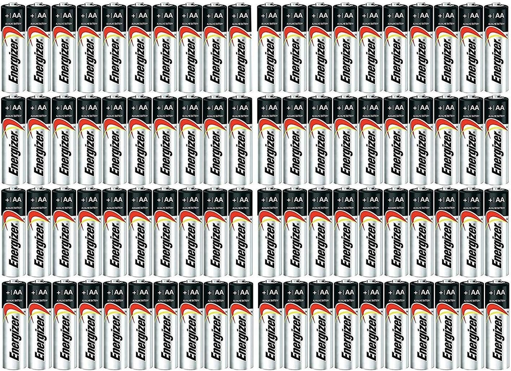 USA-Made AA Max Alkaline E91 Batteries Exp 12/2024+ 80 Count Pack-image