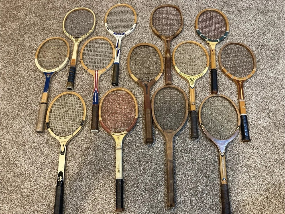 Lot Vintage Wood Tennis Racquet CHOOSE YOURS Decor Wall Art Classic Retro Hang