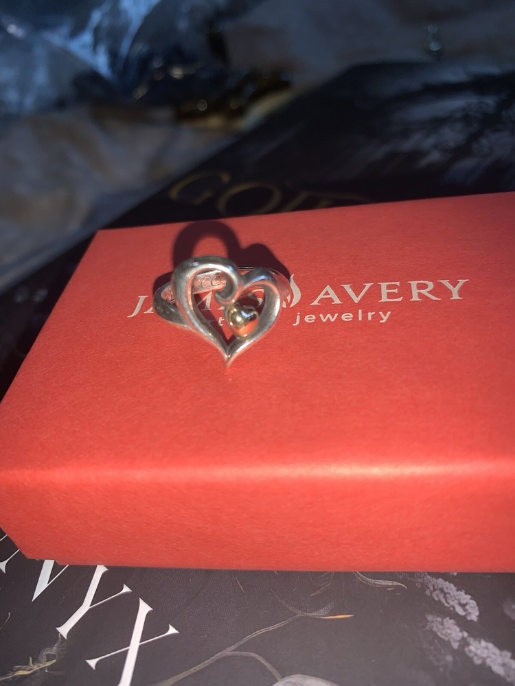 JAMES AVERY Joy of My Heart Ring 585 14k Yellow Gold & 925 Sterling  Size 6