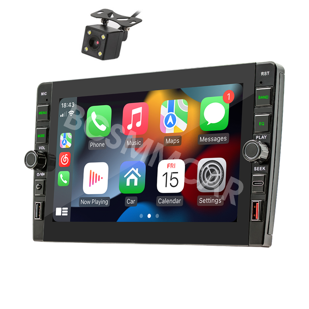 Car Stereo with GPS Navigation, Bluetooth, Apple CarPlay, and Android Auto Compatibility-image