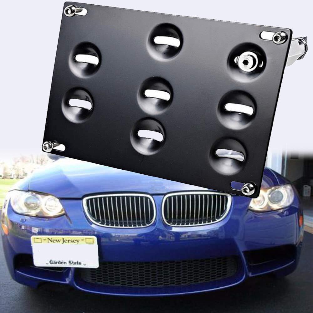 BMW 98-Up Front Bumper Tow Hook License Plate Relocator Bracket